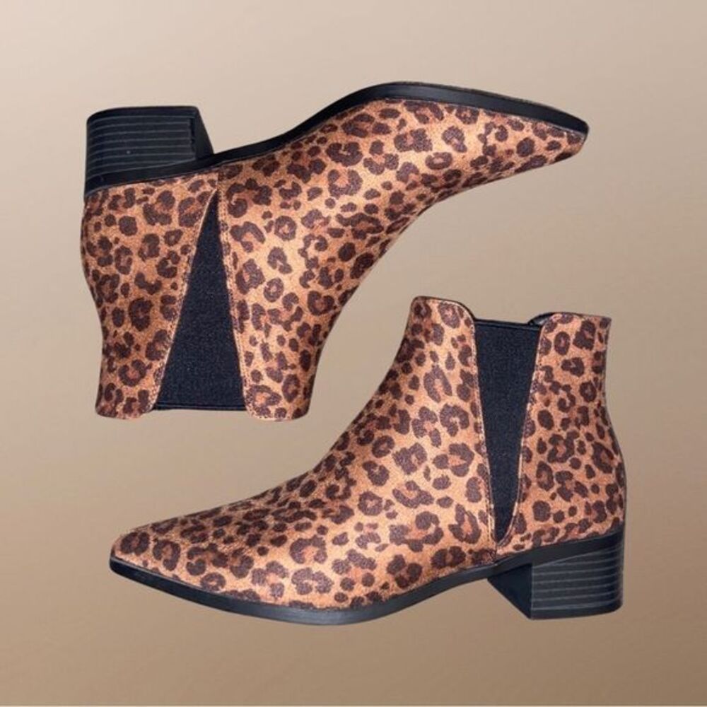 A.N.A A New Approach. Block Heel Bootie Cheetah/L… - image 1